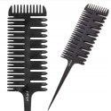 XHAIR Grzebień fryzjerski do zabiegów czarny do pasemek XH000005