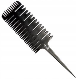 XHAIR Grzebień fryzjerski do zabiegów czarny do pasemek XH000005