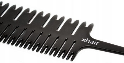 XHAIR Grzebień fryzjerski do zabiegów czarny do pasemek XH000005