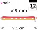 XHAIR Wałki do trwałej długie 12 szt, 9mm