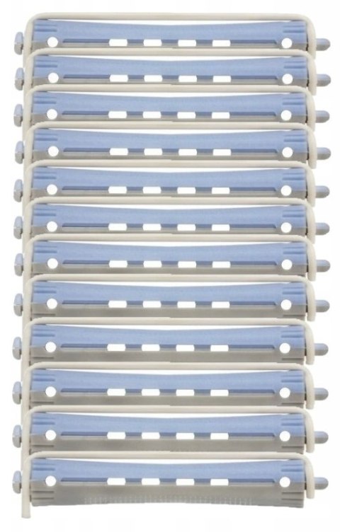 XHAIR Wałki do trwałej ondulacji 12 szt. szaro-niebieskie 13mm