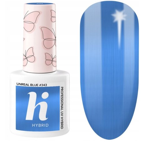 HI HYBRID Lakier hybrydowy lakier kolorowy UNREAL BLUE 5 ml 343