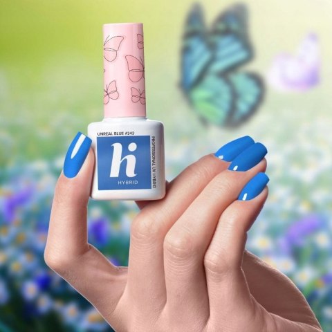 HI HYBRID Lakier hybrydowy lakier kolorowy UNREAL BLUE 5 ml 343