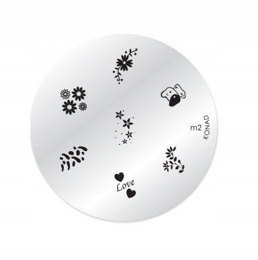 Konad płytki ze wzorkami do stempli MIX różne wzory