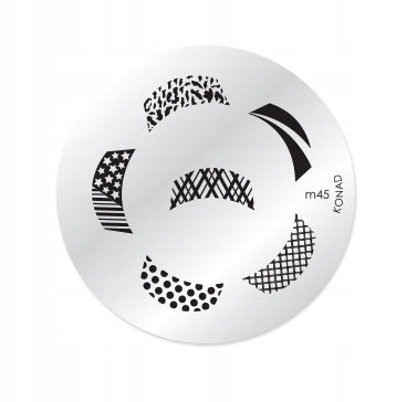 Konad płytki ze wzorkami do stempli MIX różne wzory