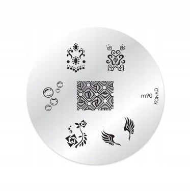 Konad płytki ze wzorkami do stempli MIX różne wzory