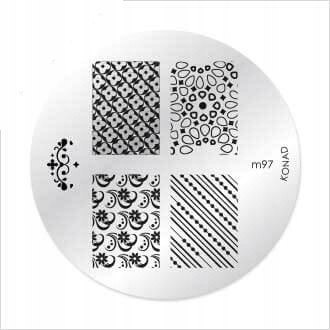 Konad płytki ze wzorkami do stempli MIX różne wzory