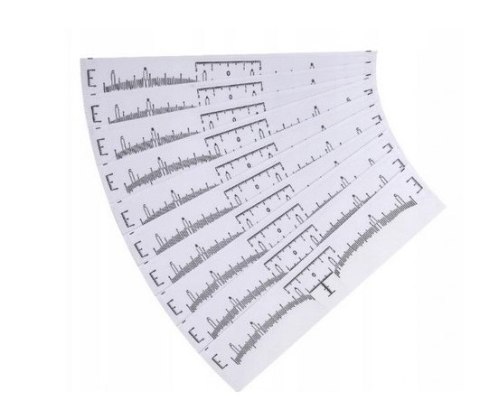 Miarka Linijka do brwi samoprzylepna 100szt.