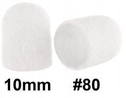NAKŁADKA ŚCIERNA KAPTUREK 10MM #80 1 SZT BIAŁA