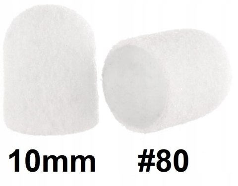 NAKŁADKA ŚCIERNA KAPTUREK 10MM #80 1 SZT BIAŁA