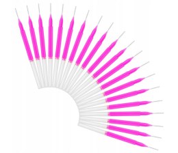 NANO Szczoteczki do laminacji brwi RÓŻOWE 25szt