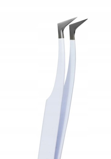 NOBLE LASHES Pęseta do rzęs White Sharp