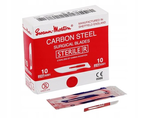 OSTRZA DO SKALPELA NR 10 SWANN-MORTON 100 szt