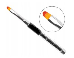 PĘDZEL DO ŻELU OWAL SKŁADANY 4 CZARNY