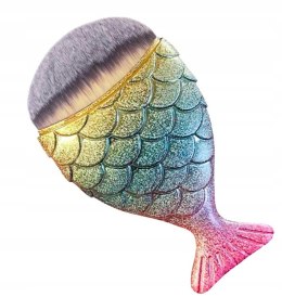 Pędzel rybka do odpylania pyłu pudru różu makijażu 10cm