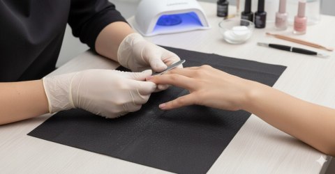 Podkład Medyczny Podfoliowany Kosmetyczny Serwetka 40 szt. 33X50cm Manicure