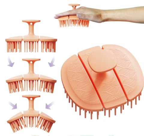 Poniks Masażer Do Mycia Głowy Masek Wcierek Antybakteryjna Peeling DS309