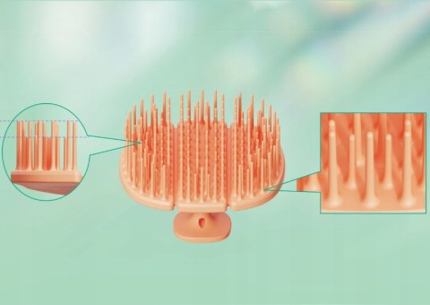 Poniks Masażer Do Mycia Głowy Masek Wcierek Antybakteryjna Peeling DS309