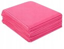 Prześcieradło Podkład Podkłady z Włókniny Różowe Ochronne 215x100 10 sztuk