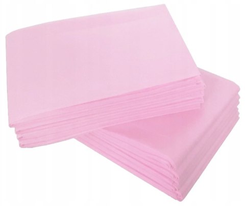 Prześcieradło Podkład Podkłady z Włókniny Różowe Ochronne 215x100 10 sztuk