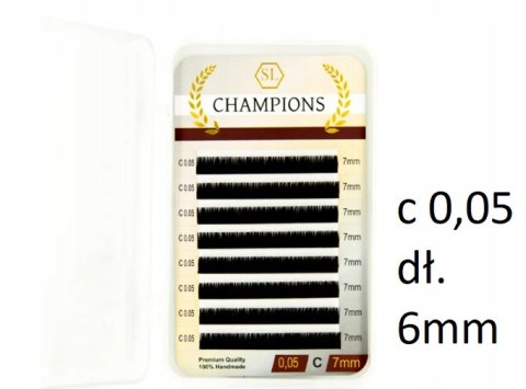 SECRET LASHES RZĘSY CHAMPIONS C 0,05 6mm