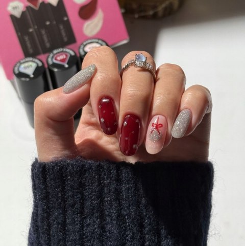 SEMILAC LAKIER HYBRYDOWY 592 JELLY CHERRY 7ml