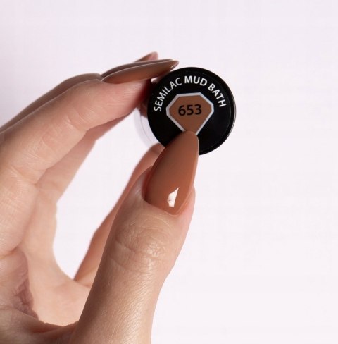SEMILAC LAKIER HYBRYDOWY 653 MUD BATH 7ML