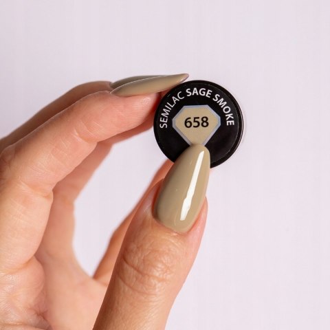 SEMILAC LAKIER HYBRYDOWY 658 SAGE SMOKE 7ML