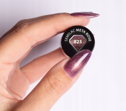 SEMILAC LAKIER HYBRYDOWY 823 META ROSE 7ML