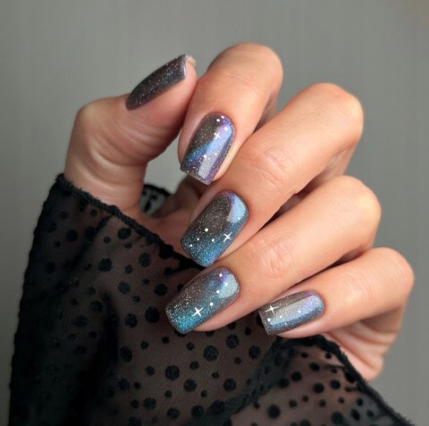 SEMILAC LAKIER HYBRYDOWY 828 GREY HOLO 7ML