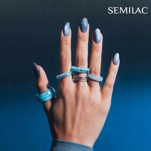 SEMILAC Lakier hybrydowy 665 Blueberry Gloss 7 ml