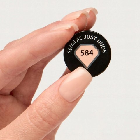 SEMILAC Lakier hybrydowy lakier kolorowy 584 Just Nude 7 ml