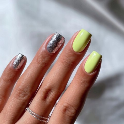 SEMILAC Luminous Lemon Lakier Hybrydowy do paznokci 7ml Żółty 604