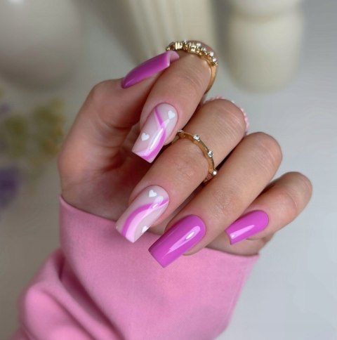 SEMILAC Neon Pink Punch Lakier Hybrydowy do paznokci 7ml Różowy 601