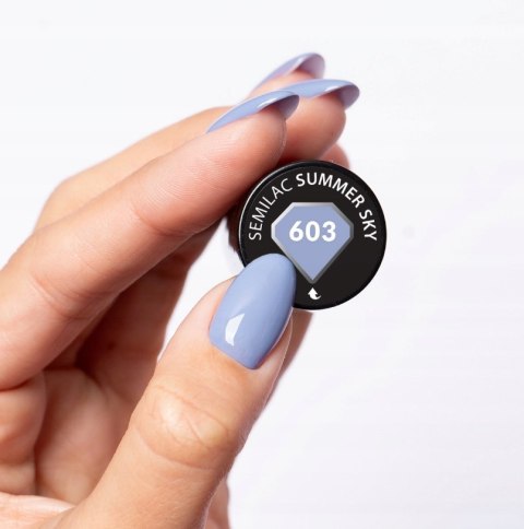 SEMILAC Summer Sky Lakier Hybrydowy do paznokci 7ml Pastelowy Neon 603