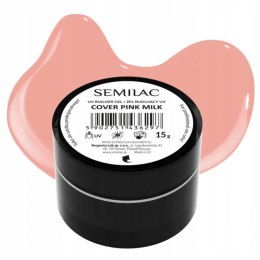 SEMILAC Żel budujący UV COVER PINK MILK 15g