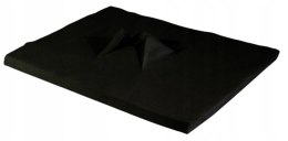 Zagłówki pokrycie jednorazowe do masażu z włókniny CZARNE 100szt