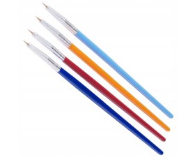 Zestaw pędzelków do zdobień 4 szt mix kolor