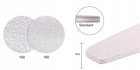ABA GROUP PILNIK DO PAZNOKCI PÓŁKSIĘŻYC 100/180 STANDARD