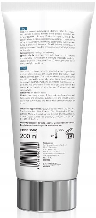 APIS Maska kojąca chłodząca relaksująca 200ml