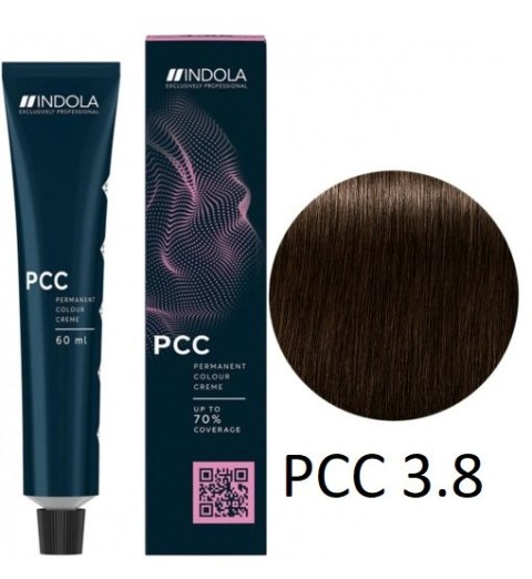 Farba do włosów 3.8 Ciemnu czekoladowy brąz INDOLA PCC 60ml