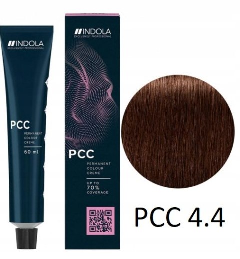 Farba do włosów 4.4 Średni brąz miedziany INDOLA PCC 60ml