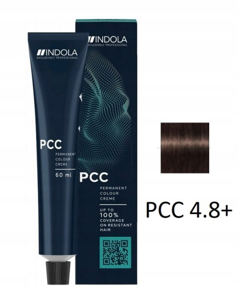 Farba do włosów 4.8+ średniobrązowa czekolada INDOLA PCC 60ml