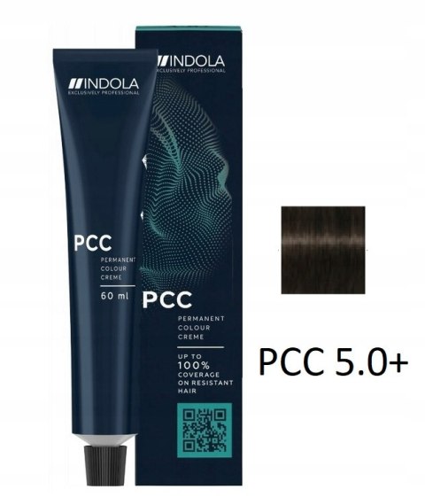 Farba do włosów 5.0+ Jasny Brązowy INDOLA PCC 60ml