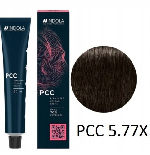 Farba do włosów 5.77x Jasnobrązowy ekstra fiolet INDOLA PC 60ml