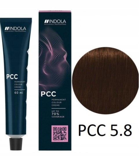 Farba do włosów 5.8 lekki brąz czekoladowy INDOLA PCC 60ml