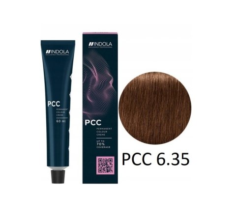 Farba do włosów 6.35 Ciemny blond złoty mahoń INDOLA PCC 60ml