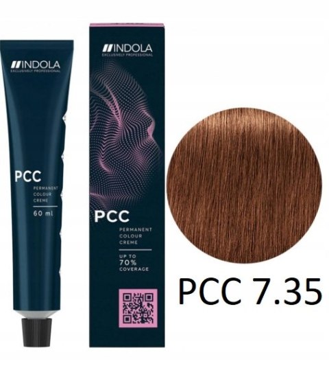 Farba do włosów 7.35 Średni blond złoty mahoń INDOLA PCC 60ml