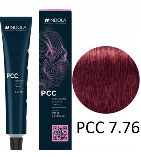 Farba do włosów 7.76 średni blond fioletowo czerwony INDOLA PCC 60ml