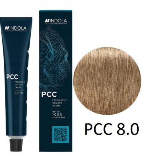 Farba do włosów 8.0 jasny blond INDOLA PCC 60ml